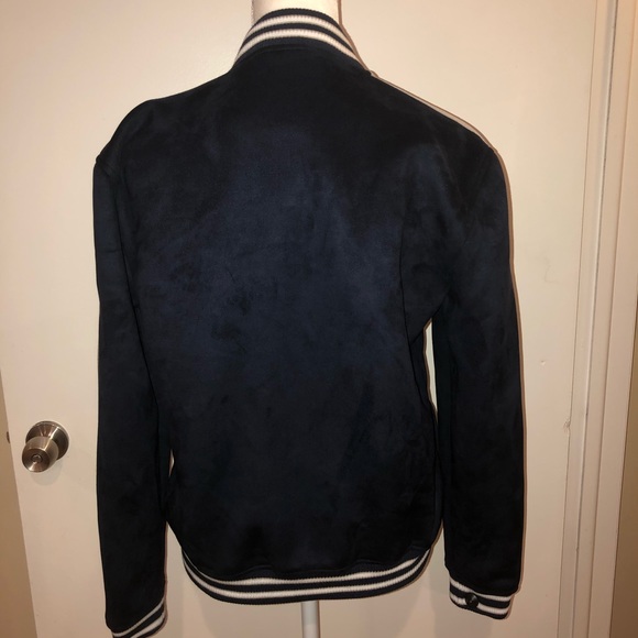 NWT Zara MeN faux suede Bomber Jacket Size Small - Picture 3 of 5